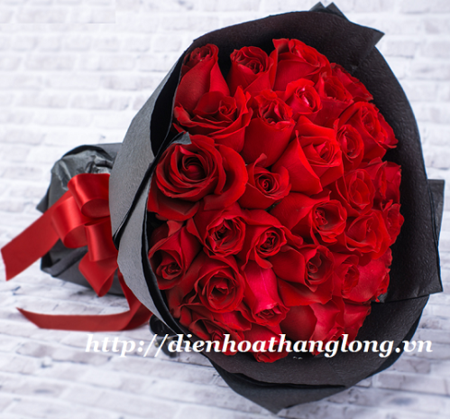 bó hoa hồng đỏ